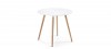 Table à manger ronde design blanche 80cm - Alta
