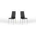Chaise salle à manger noire - Lena