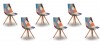 Lot de 6 chaises patchwork - Minsk