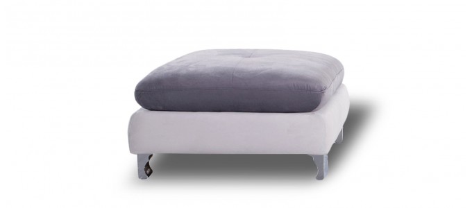 Repose pieds en tissu gris - Op&eacute;ra
