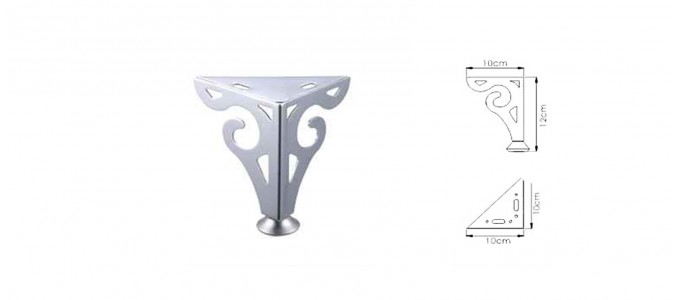 Lot de 4 pieds de canap&eacute;