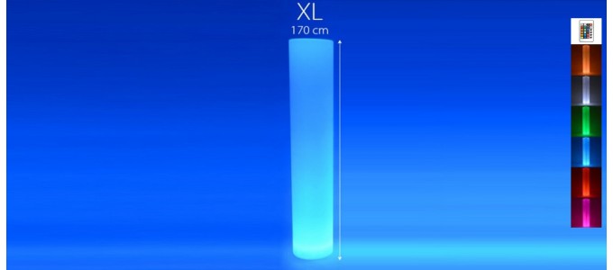 Colonne lumineuse &agrave; LED ronde 170 cm multicolore