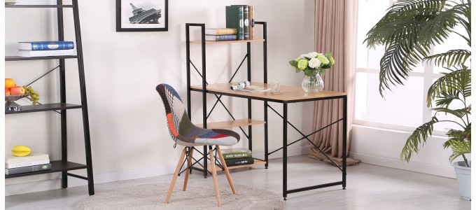 Bureau en bois m&eacute;tal noir - Erevan