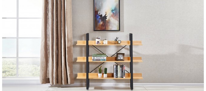 Etag&egrave;re basse style industriel - Kalix