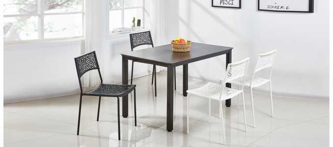 Table &agrave; manger noire - Siene