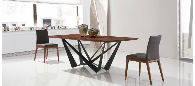 Table &agrave; manger design en bois - Factory