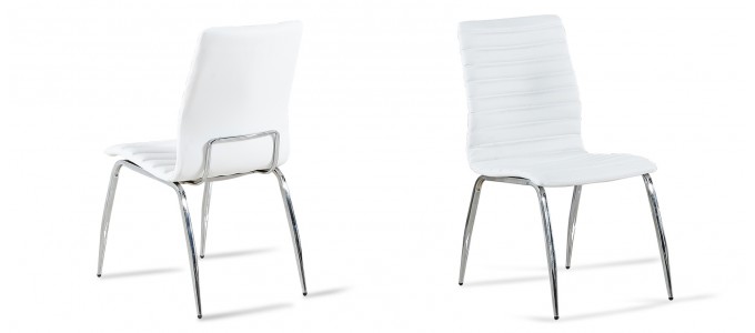 Chaise salle &agrave; manger blanche - Londres